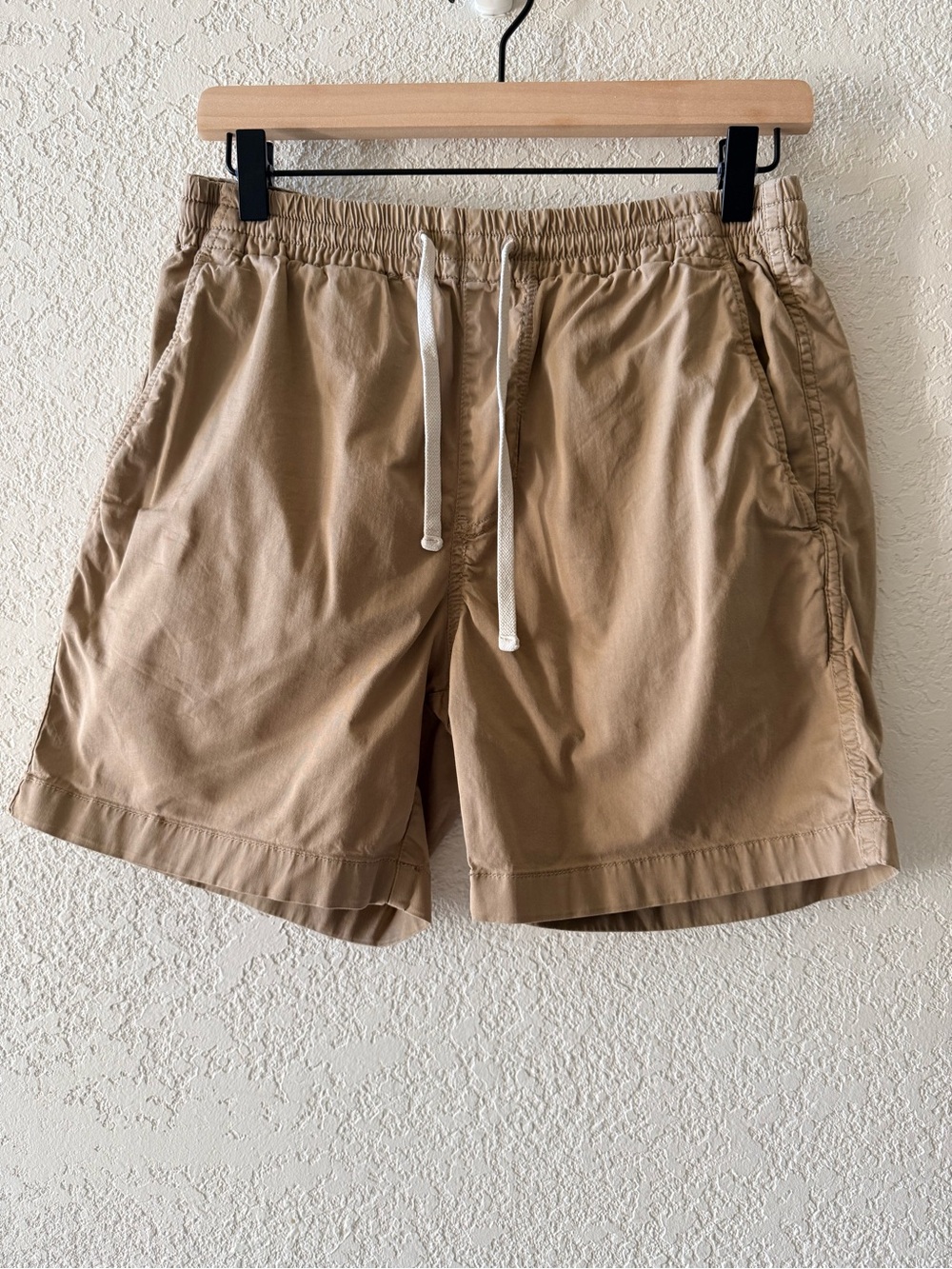 J.CREW Men’s Khaki Tan Dock 6” Preppy Shorts Drawstring Waistband Sz Small